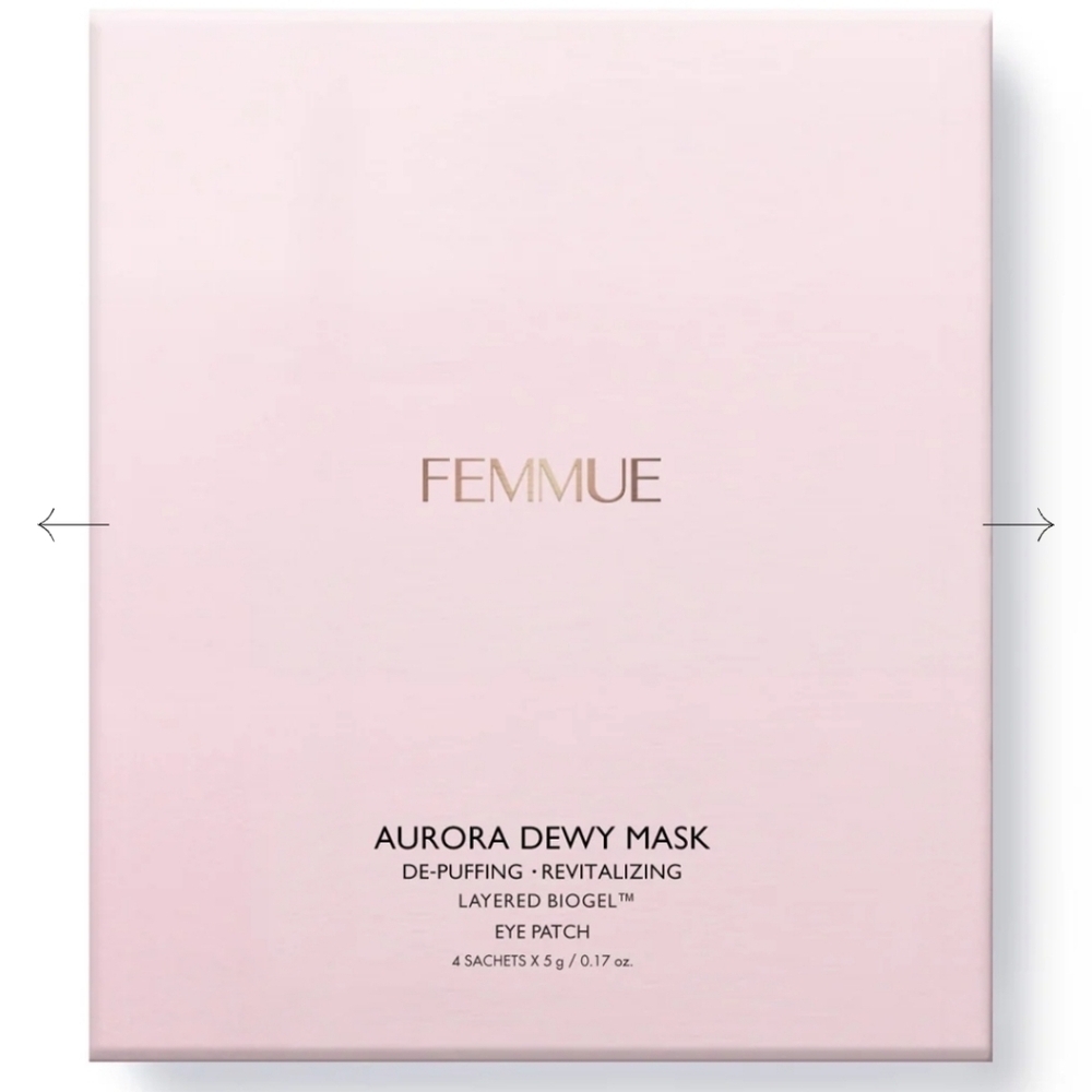 CLEARANCE! Femmue Aurora Dewy Mask Layered Biogel Eye Patch, 4 Sachets